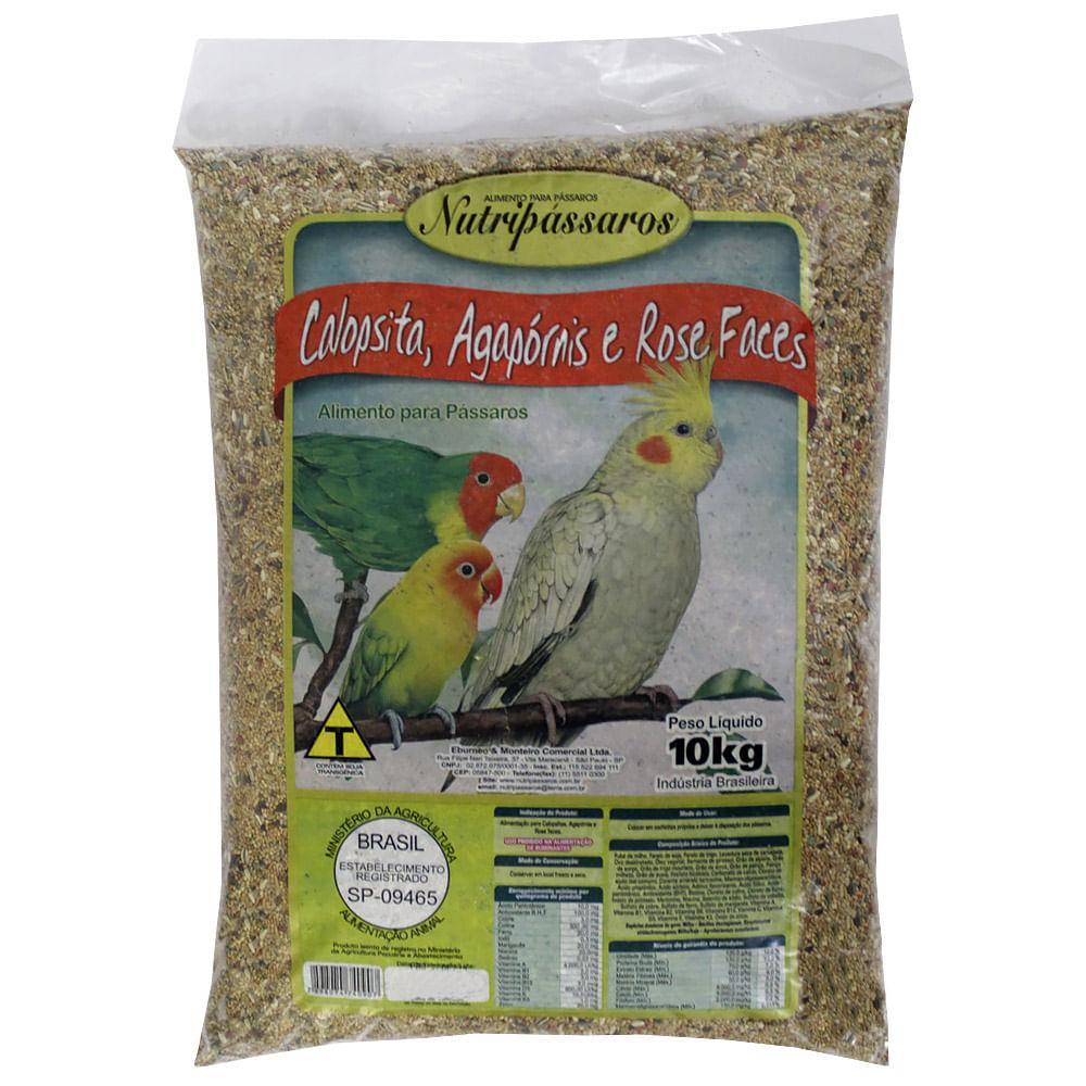 Mistura para Calopsita, Agapornis e Rose Faces Nutripássaros - 1