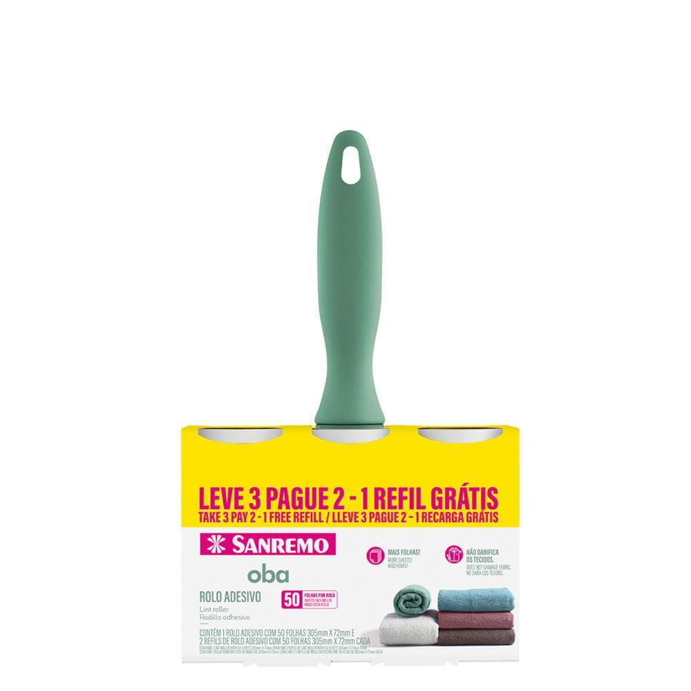 Kit Rolo Adesivo para Pelos com 2 Refis Oba Sanremo - 1