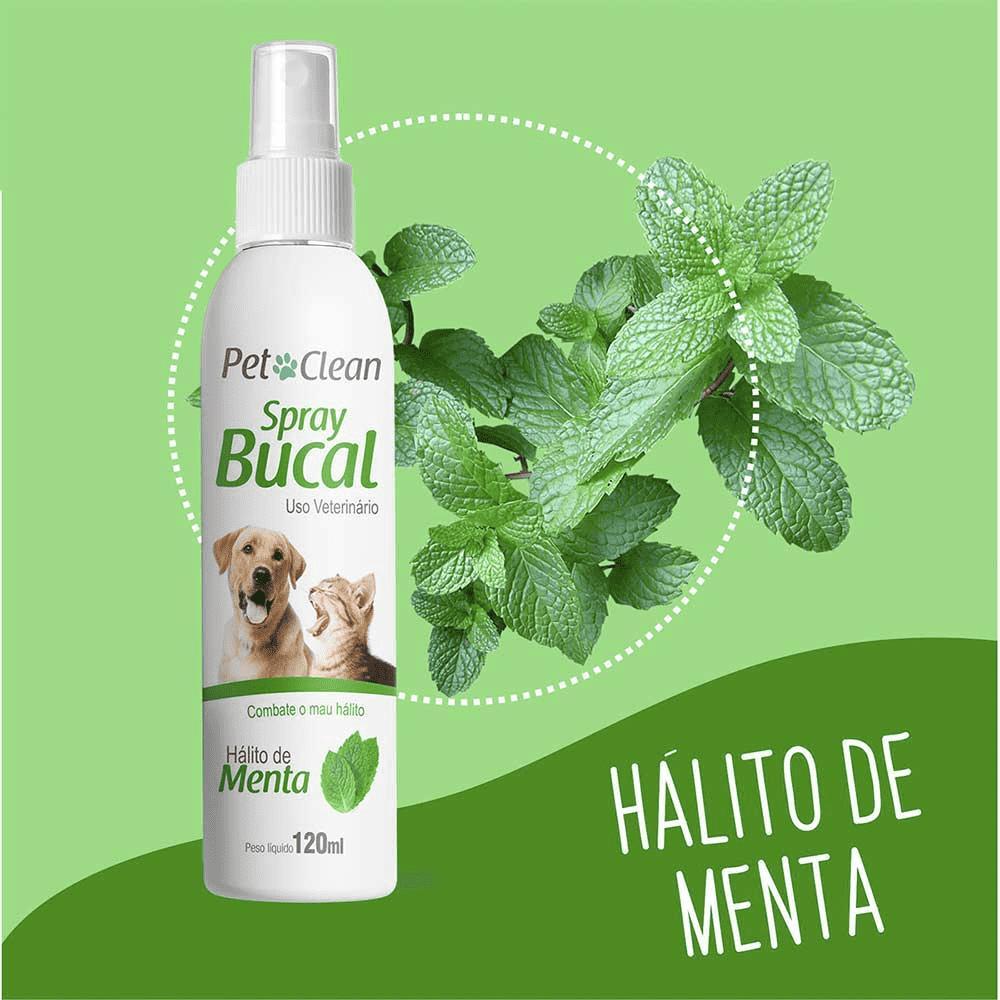 Spray Bucal Menta Cães e Gatos Pet Clean - 7
