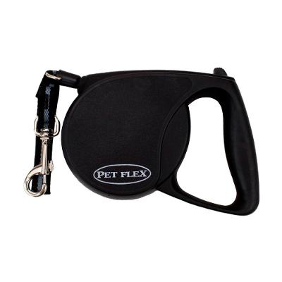 Guia Retrátil Premium Pet Flex Preta
