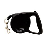 Guia Retrátil Fita Pet Flex Preta - 1