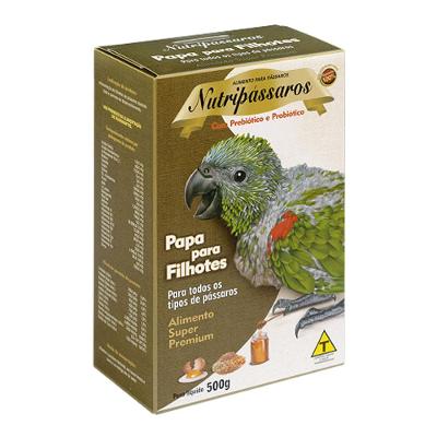 Ração Papa para Pássaros Filhotes Nutripássaros