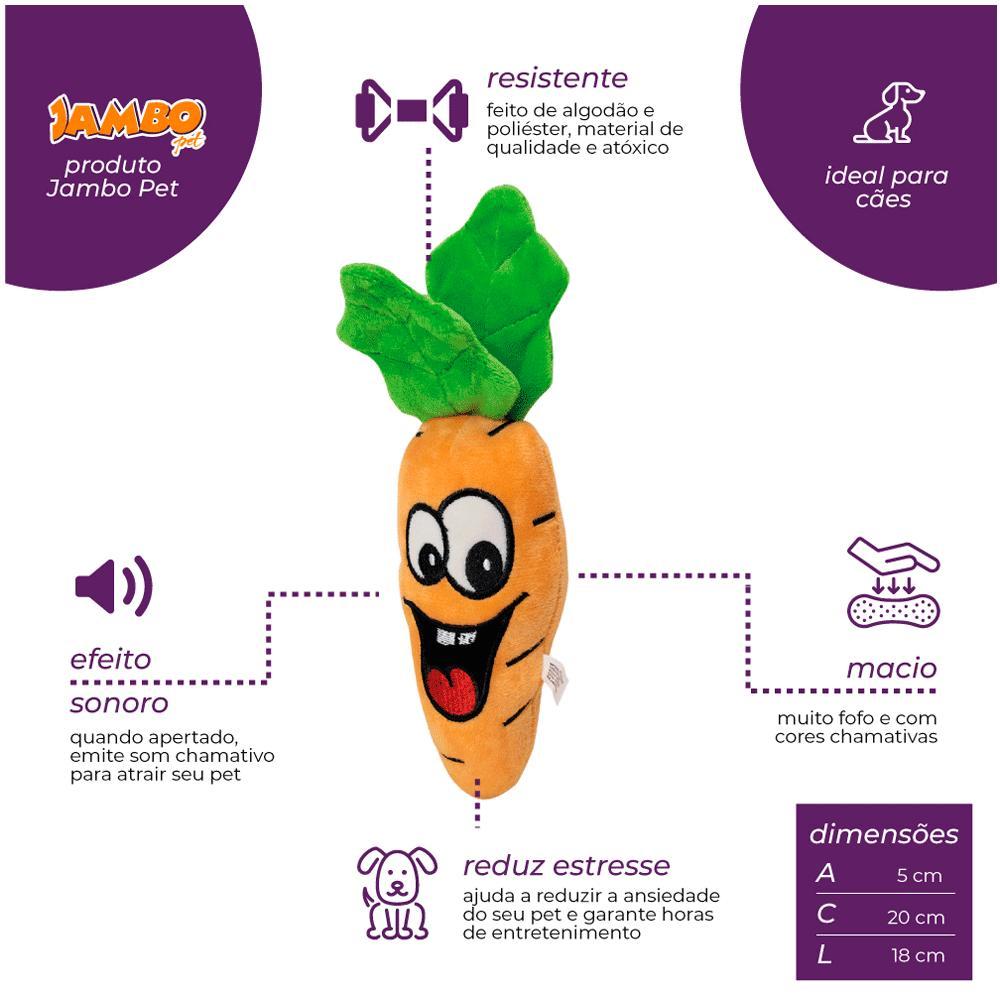 Mordedor Pelúcia Cenoura Jambo - 4