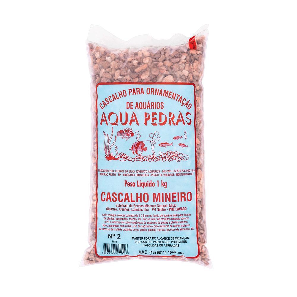Cascalho Mineiro para Aquário Nº 2 Aqua Pedras - 1