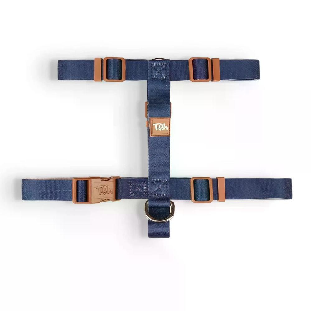 Peitoral H para Cães Basic Toh Azul - 1