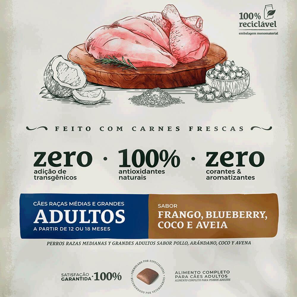 Ração Bionatural Prime Cães Adultos Raças Médias e Grandes Frango - 10