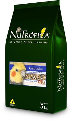 Ração Nutrópica para Calopsita Seleção Natural Sementes e Extrusado Mini Bits