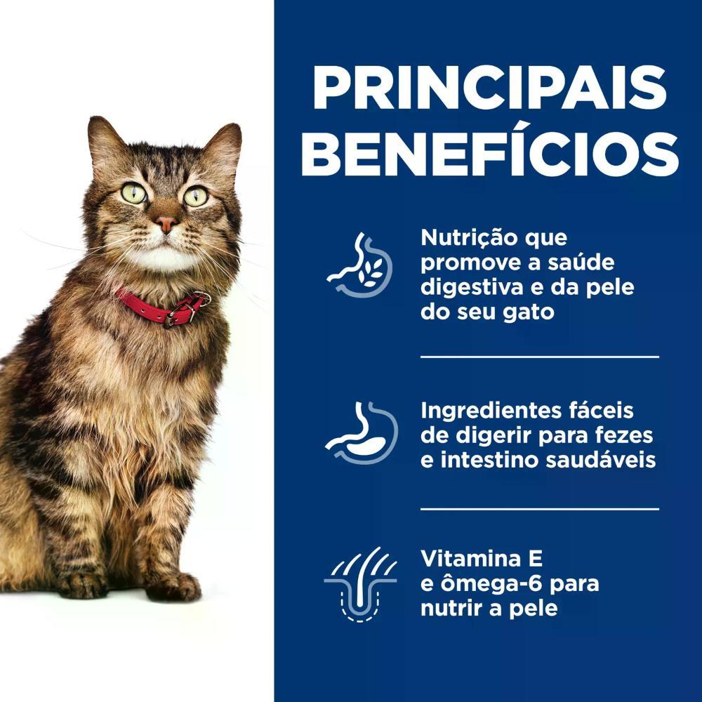 Ração Hill's Science Diet Pele Sensível para Gatos Adultos Sabor Frango - 3