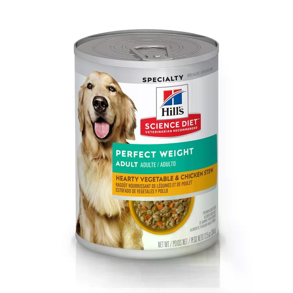 Ração Úmida Hill's Science Diet Peso Perfeito para Cães Adultos Sabor Frango e Vegetais - 1