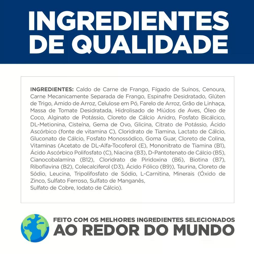 Ração Úmida Hill's Science Diet Peso Perfeito para Cães Adultos Sabor Frango e Vegetais - 4