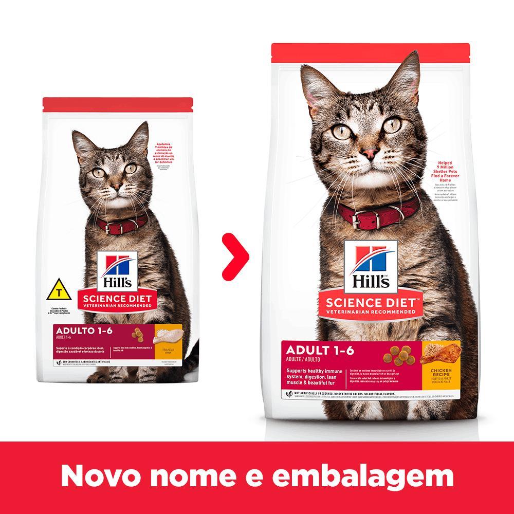 Ração Hill's Science Diet para Gatos Adultos Sabor Frango - 4