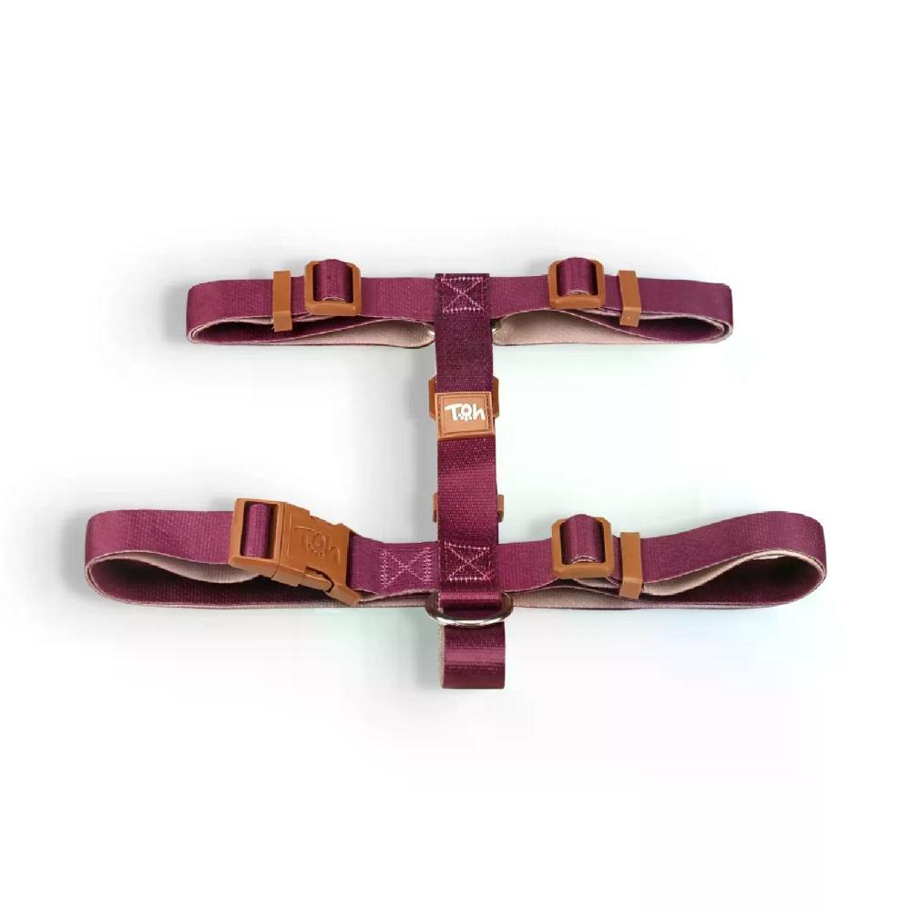 Peitoral H para Cães Basic Toh Bordô - 2