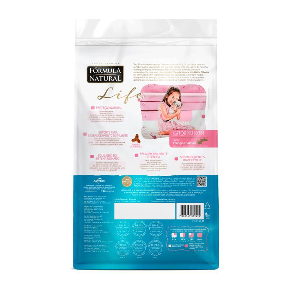 Ração Fórmula Natural Life Gatos Filhotes Frango e Salmão - 4