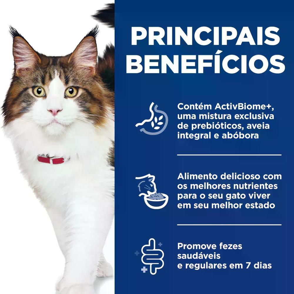 Ração Hill's Science Diet Digestão Perfeita para Gatos Adultos Sabor Salmão - 3