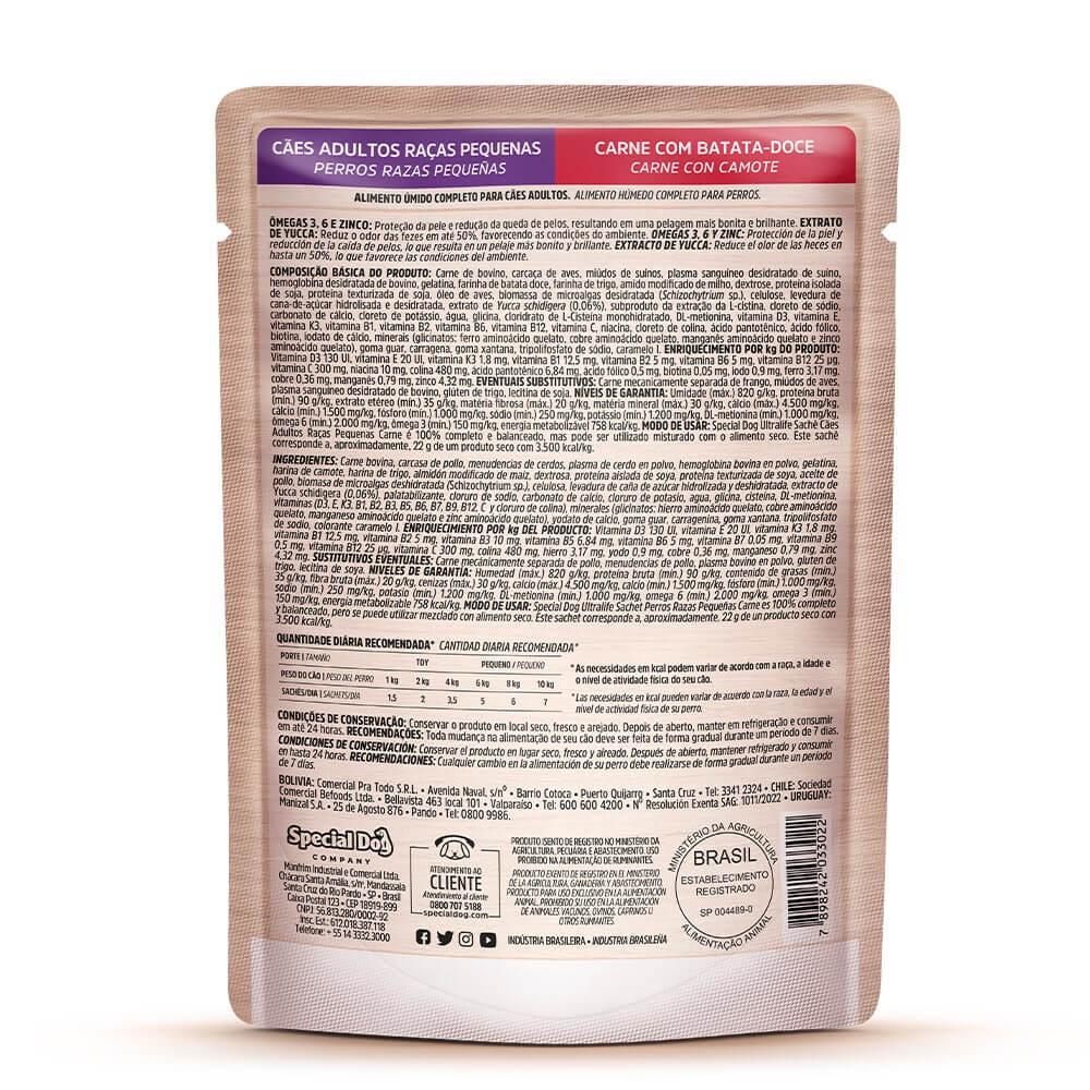 Ração Úmida Special Dog Ultralife Cães Adultos Raças Pequenas Carne - 2