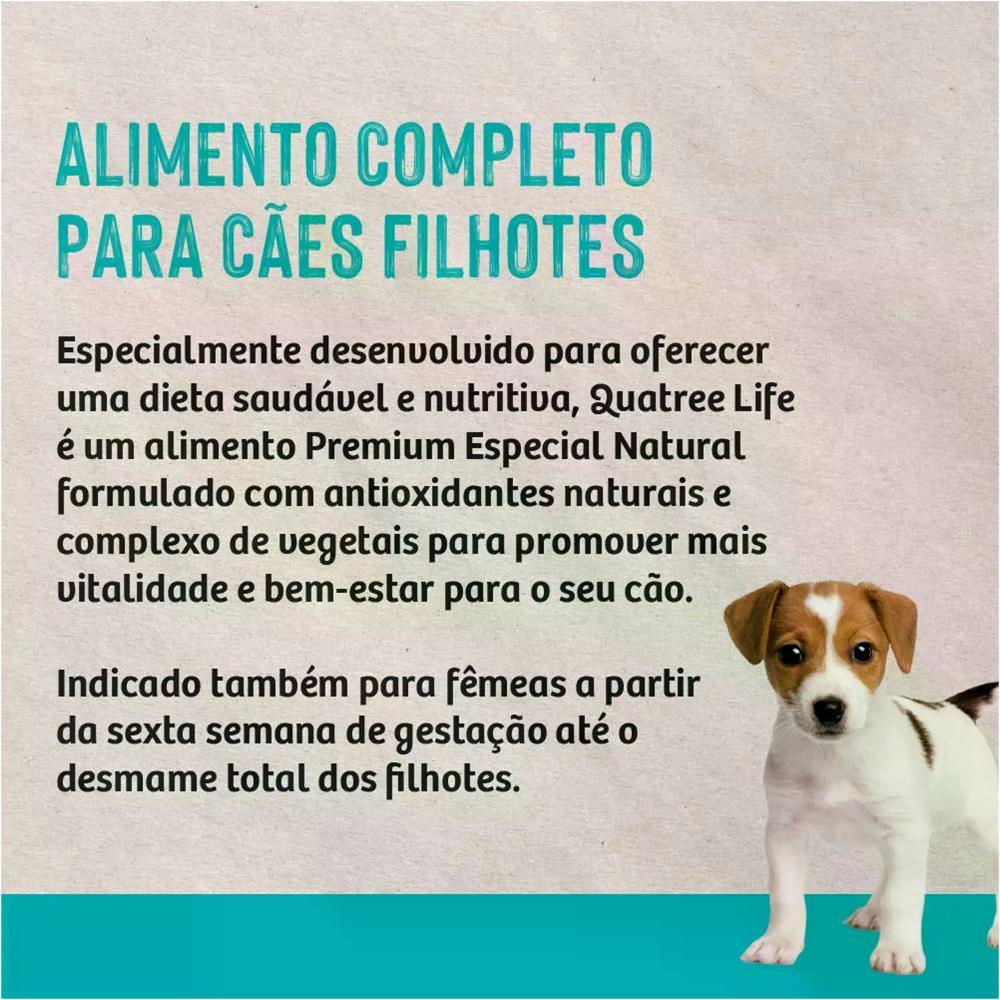 Ração Quatree Cães Life Filhotes Raças Pequenas Frango e Arroz - 9