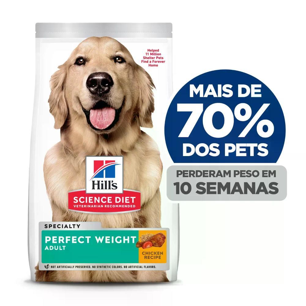 Ração Hill's Science Diet Peso Perfeito para Cães Adultos Sabor Frango - 9