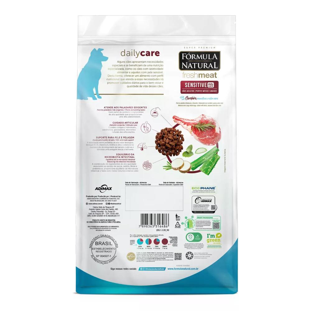 Ração Fórmula Natural Fresh Meat Sensitive Cães Adultos Portes Médio e Grande - 4