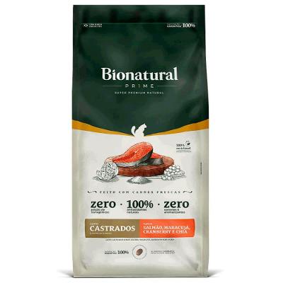 Ração Bionatural Prime Gatos Castrados Salmão