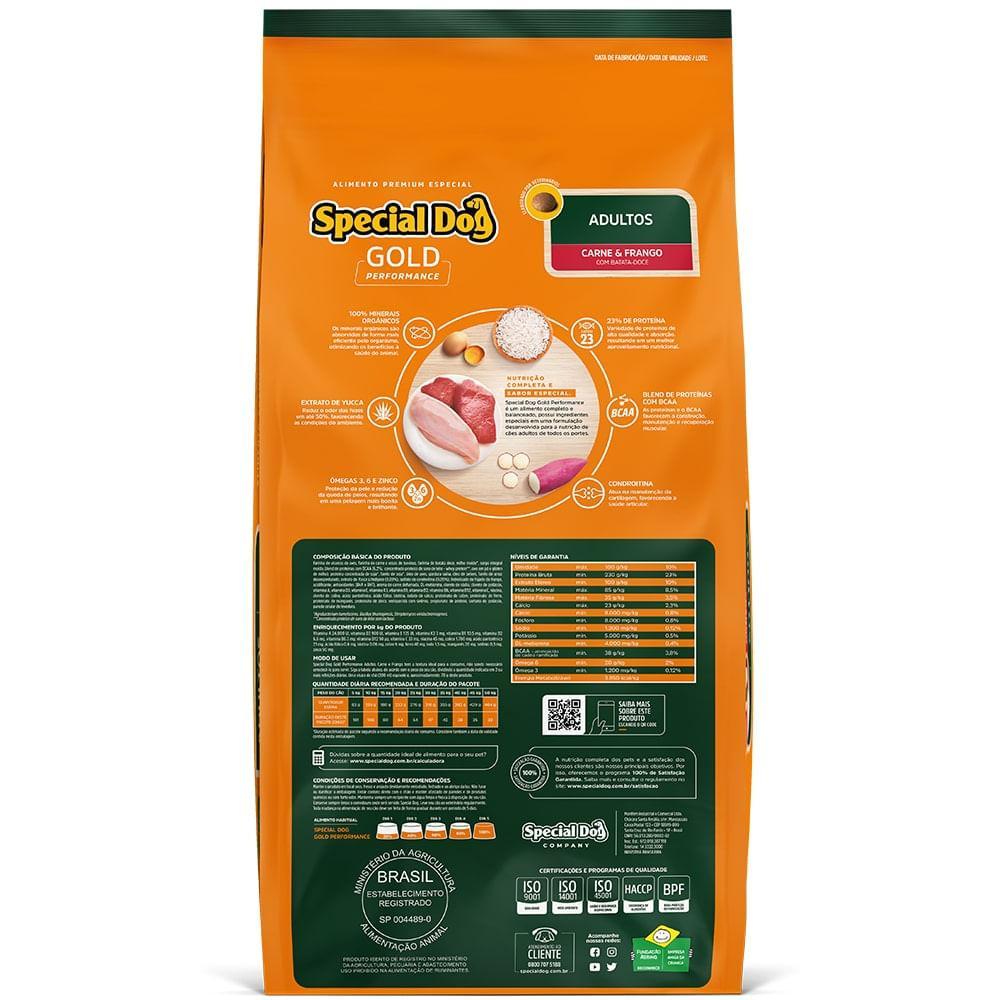 Ração Special Dog Gold Performance Cães Adultos Frango e Carne - 3