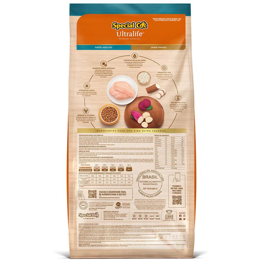 Ração Special Cat Ultralife Gatos Adultos Frango - 3