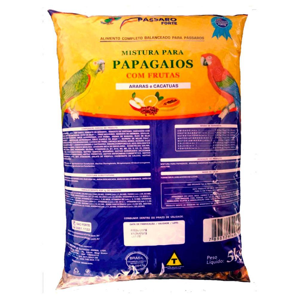 Ração Mistura com Frutas Pássaro Forte - 2