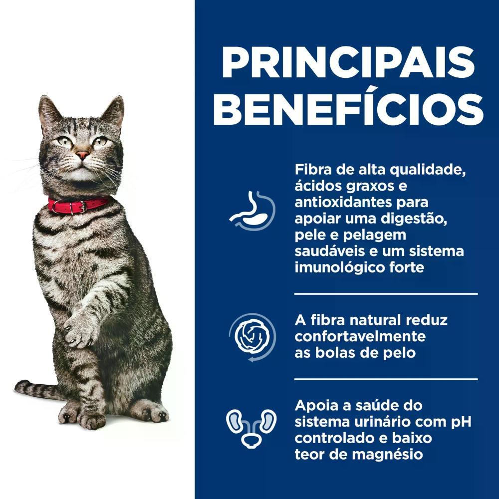 Ração Hill's Science Diet Cuidado Urinário e Controle de Bolas de Pelo para Gatos Adultos Sabor Frango - 3