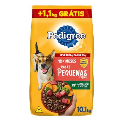 Ração Pedigree Cães Adultos Raças Pequenas e Minis Carne e Vegetais