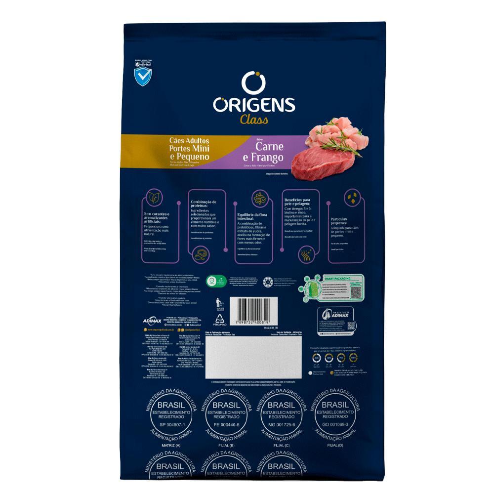 Ração Origens Class Cães Adultos Minis e Pequenos Carne e Frango - 4