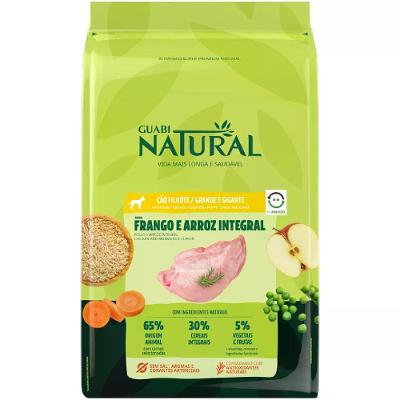 Ração Guabi Natural Cães Filhotes Grande e Gigante Frango e Arroz