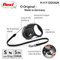 Guia Retrátil Black Design Flexi Prata - 9