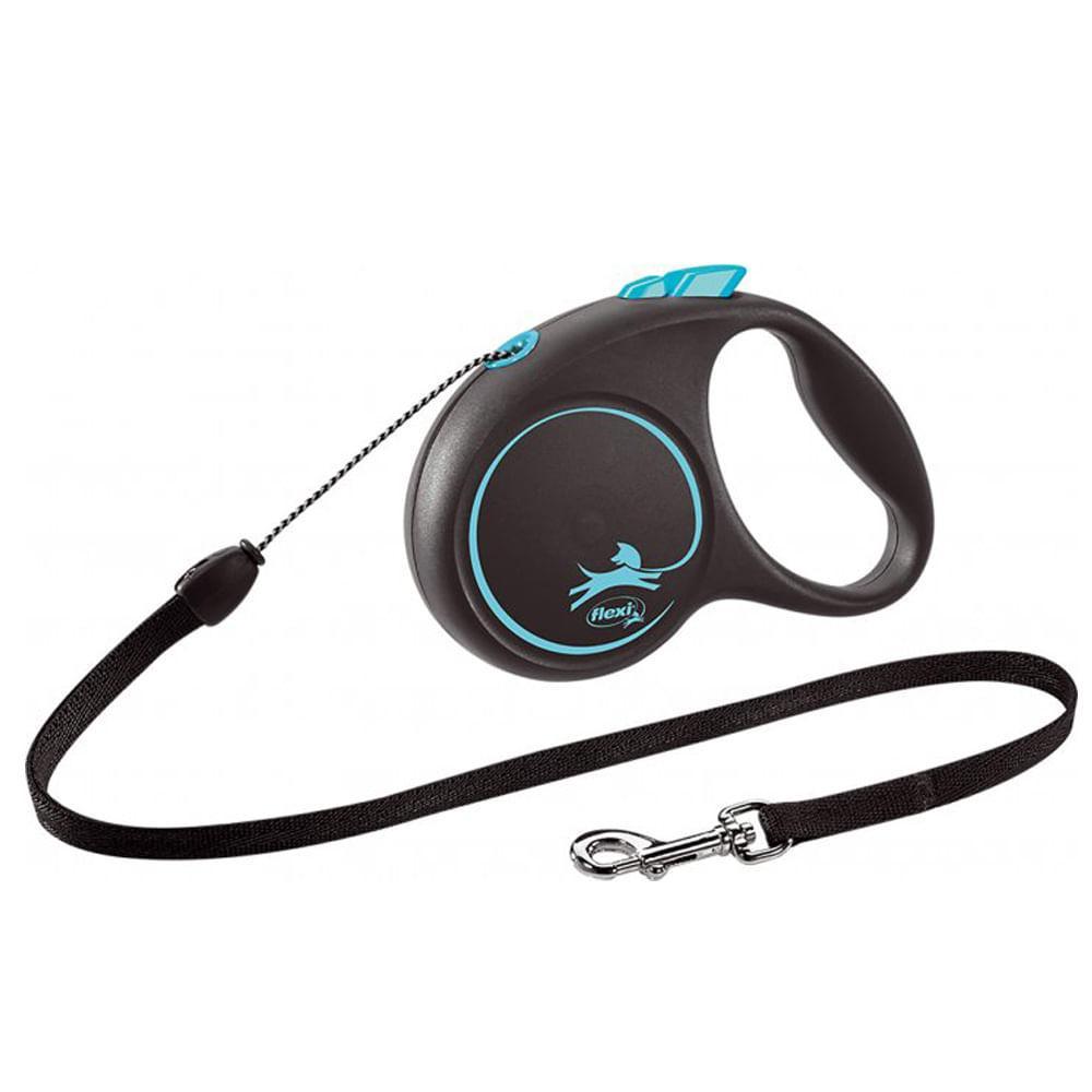 Guia Retrátil Black Design Flexi Azul - 1