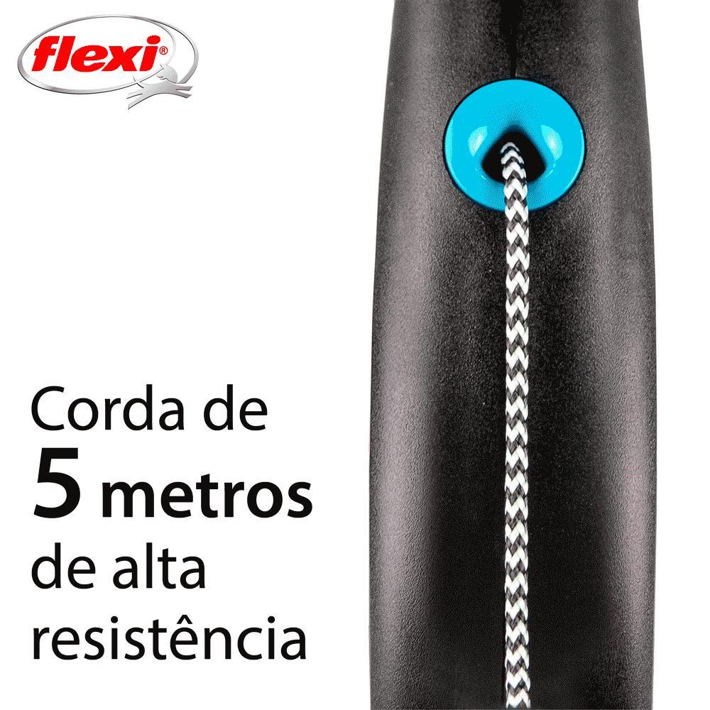 Guia Retrátil Black Design Flexi Azul - 4