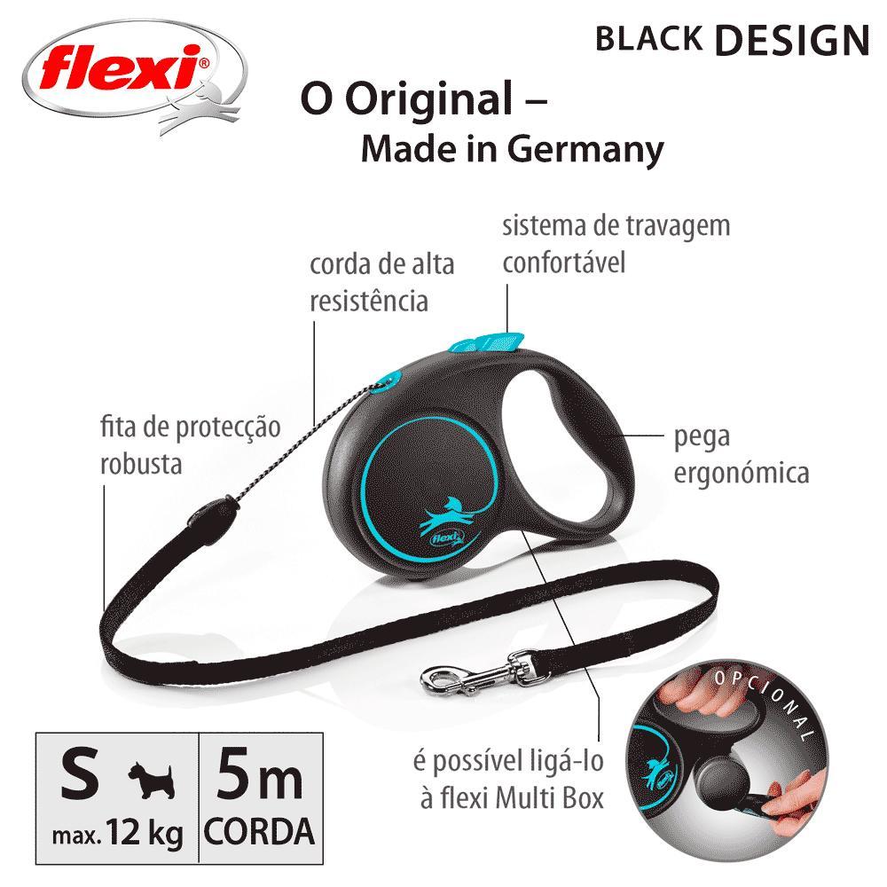 Guia Retrátil Black Design Flexi Azul - 9