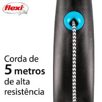 Guia Retrátil Black Design Flexi Azul