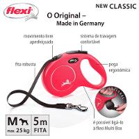 Guia Retrátil New Classic 5 M Flexi Vermelha - 3