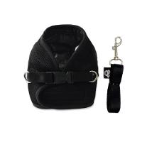 Peitoral com Guia para Cães Emporium Distripet Preto