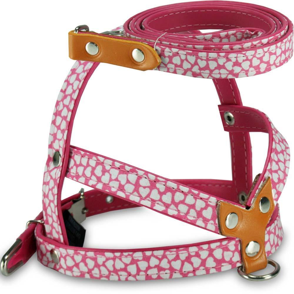 Peitoral com Guia Veneza AMF Rosa - 1