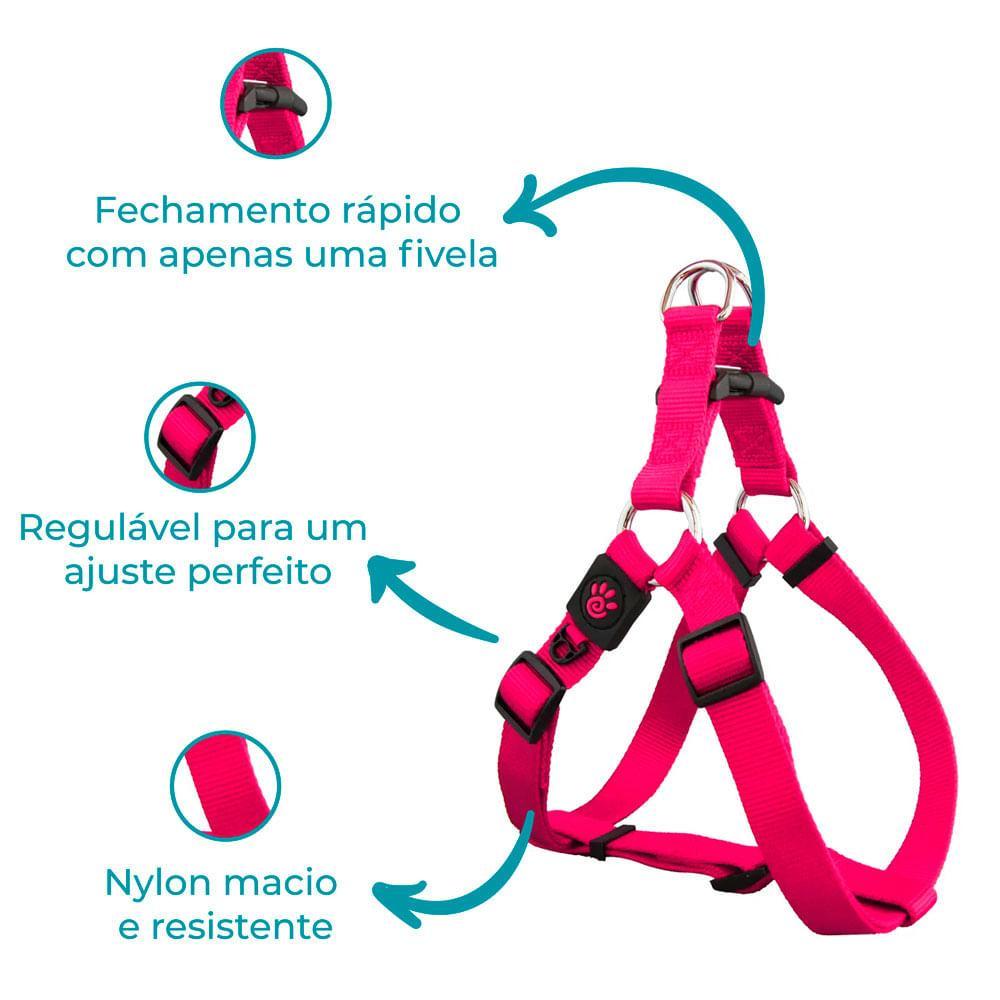 Peitoral para Cães Signature Doco Rosa - 4