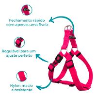 Peitoral para Cães Signature Doco Rosa - 3