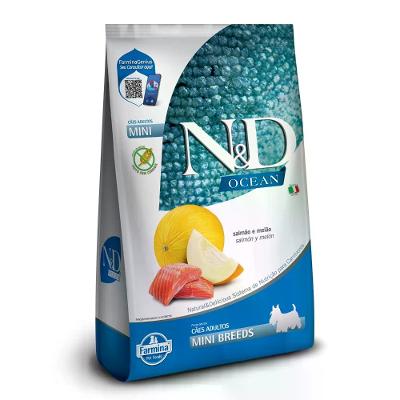 Ração Farmina N&amp;D Ocean Cachorros Adultos Raças Pequenas Salmão e Melão