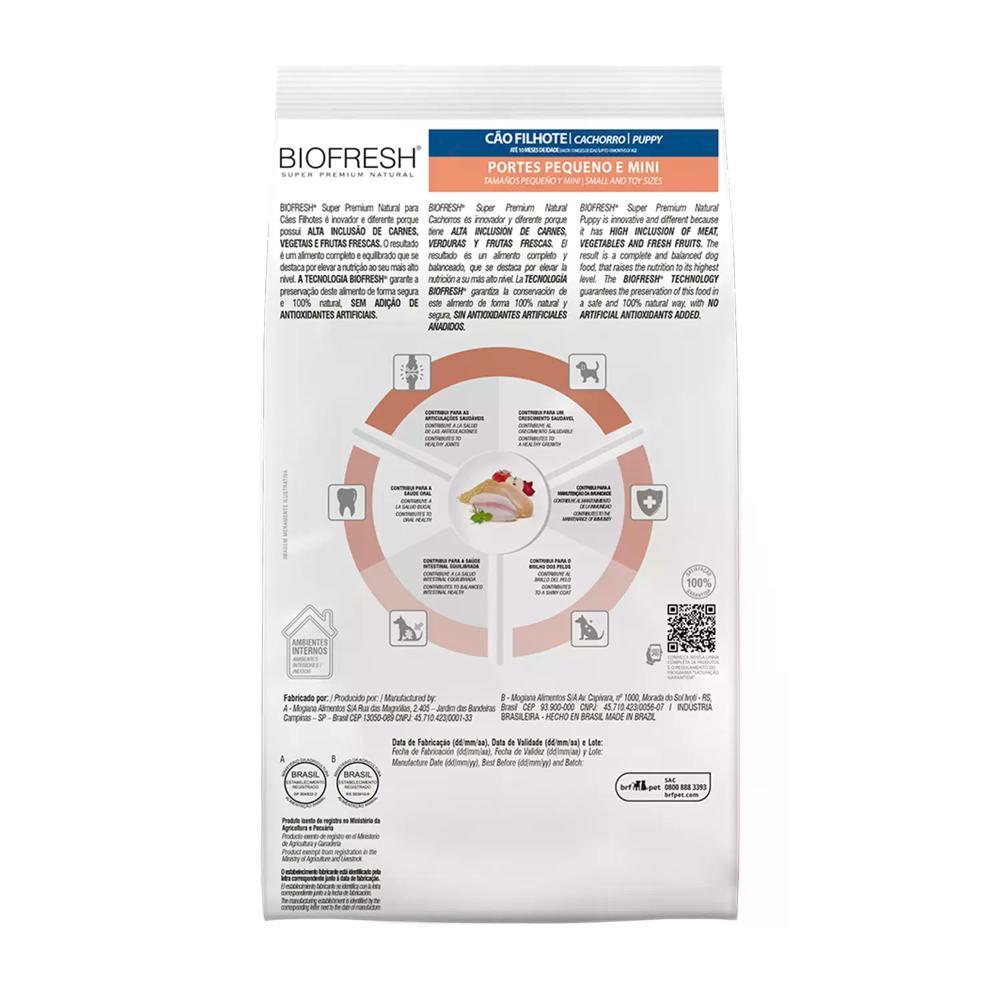 Ração Biofresh Cães Filhotes Raças Pequenas e Minis - 9
