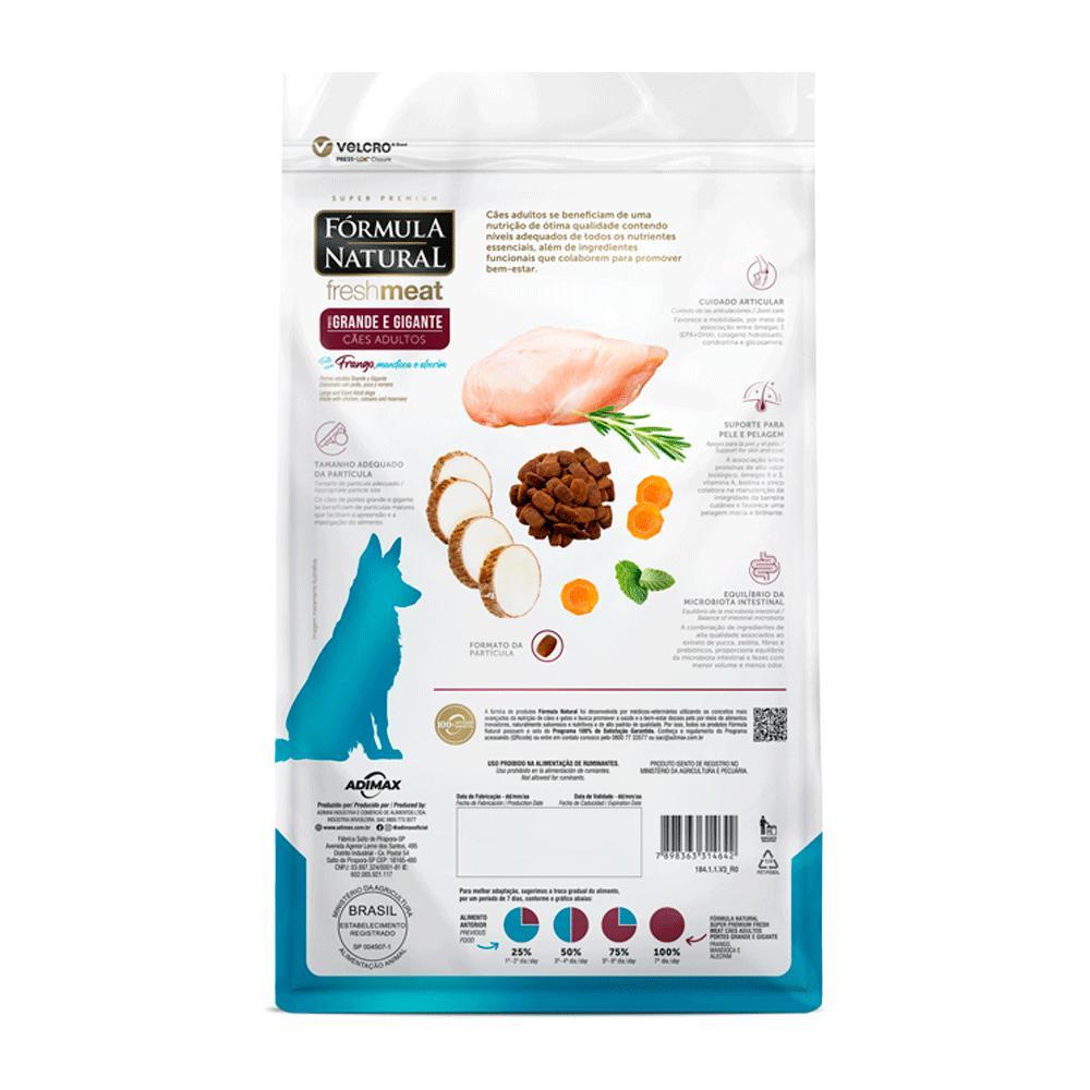 Ração Fórmula Natural Fresh Meat Cães Adultos Grande e Gigante Frango - 7