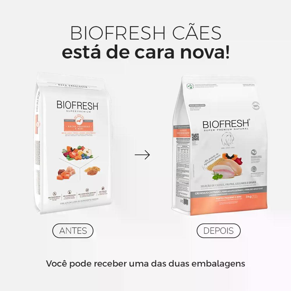 Ração Biofresh Cães Castrados Raças Pequenas e Minis - 2