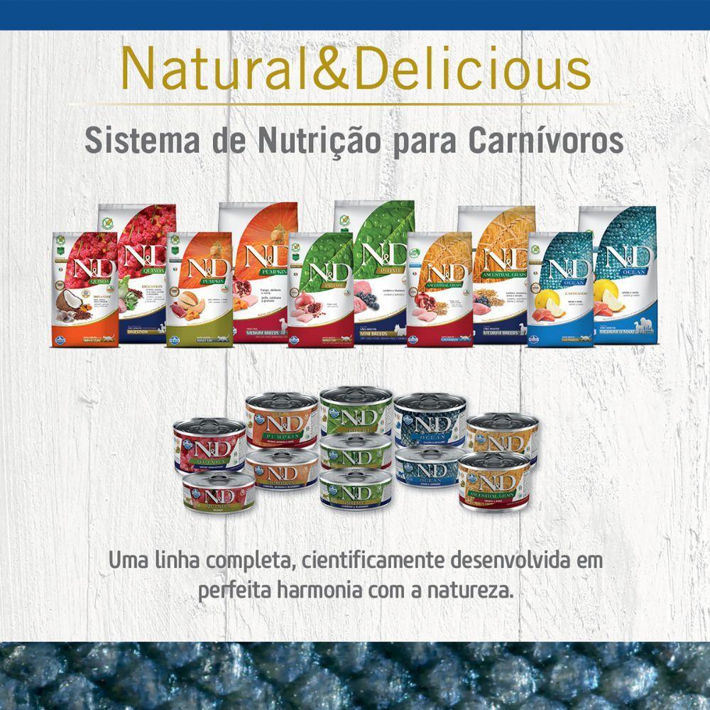 Ração N&amp;D Ocean Cães Adultos Raças Médias e Grandes Salmão e Melão - 7