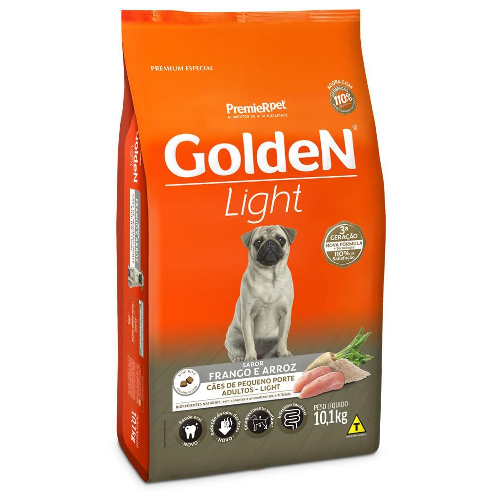 Ração Golden Fórmula Light Cães Adultos Porte Pequeno Frango e Arroz - 1
