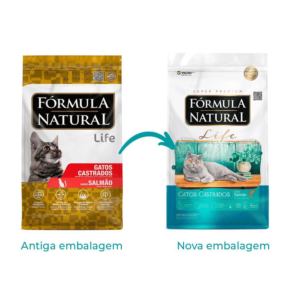 Ração Fórmula Natural Life Gatos Castrados Salmão - 4