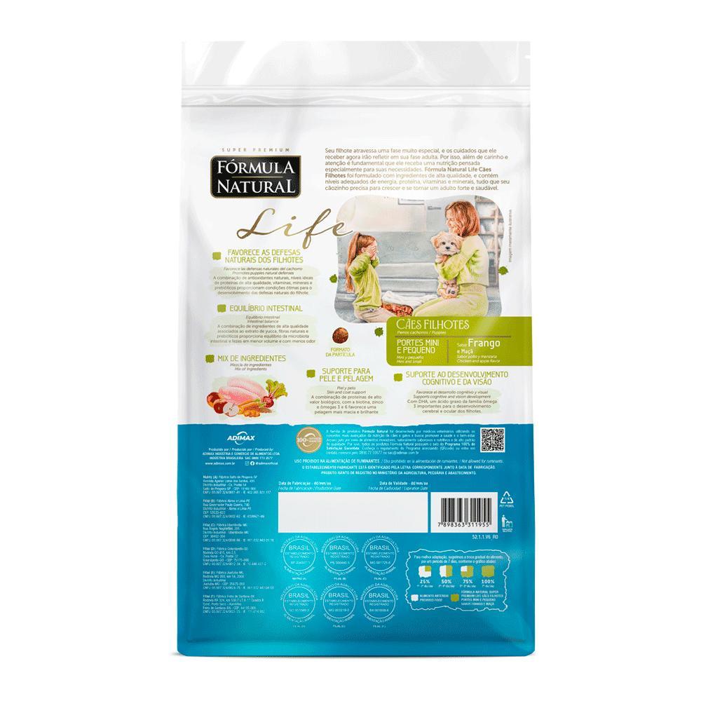 Ração Fórmula Natural Life Super Premium para Cães Filhotes Minis e Pequenos - 5