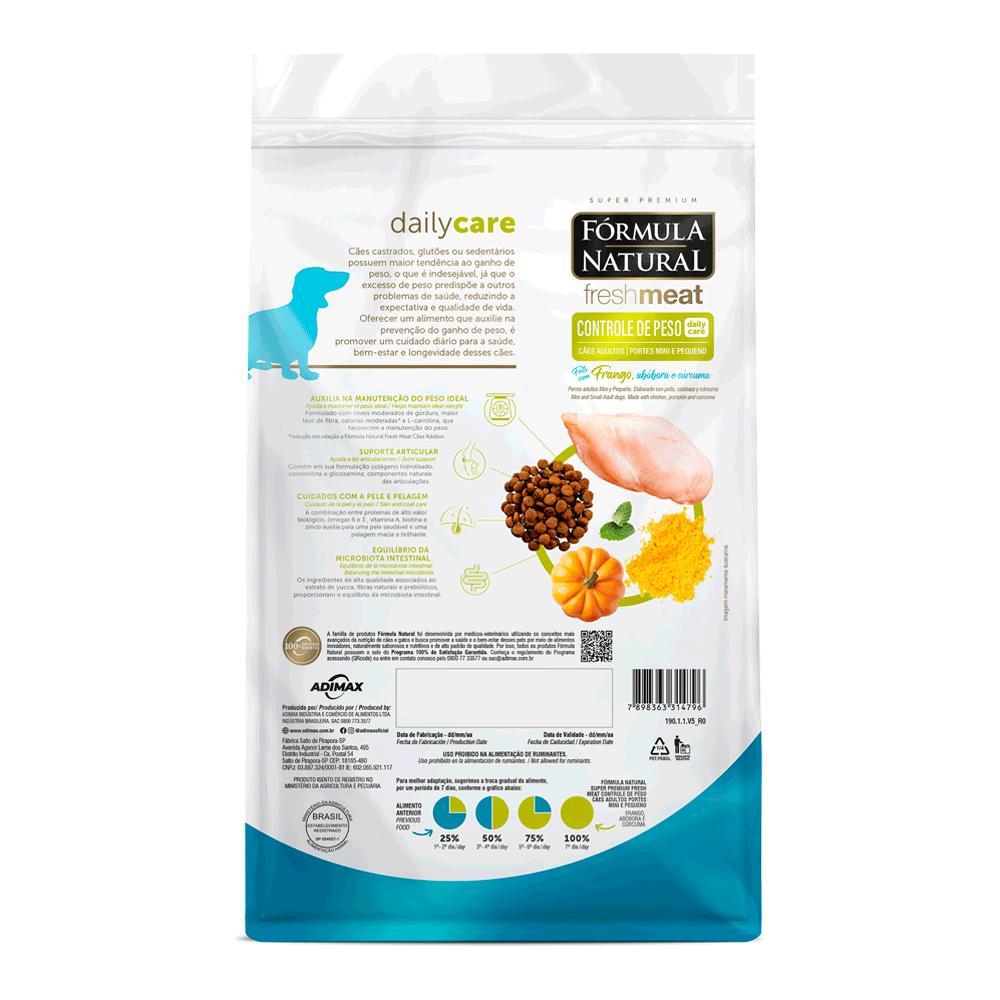 Ração Fórmula Natural Fresh Meat Controle de Peso Cães Mini e Pequeno Frango - 5