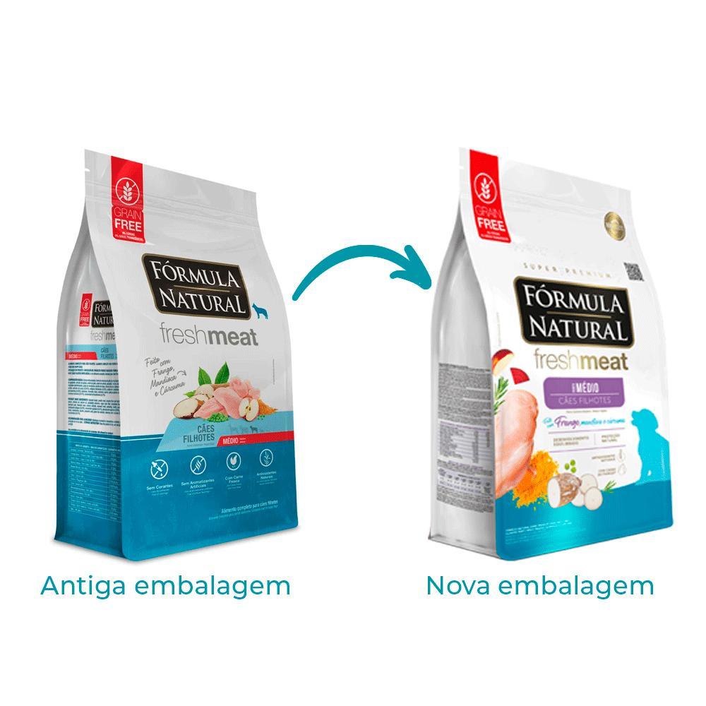 Ração Fórmula Natural Fresh Meat Cães Filhote Médio Frango - 4